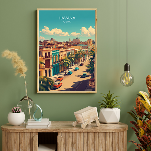 Affiche Havana | Impression déco Cuba | Affiche Cuba-1