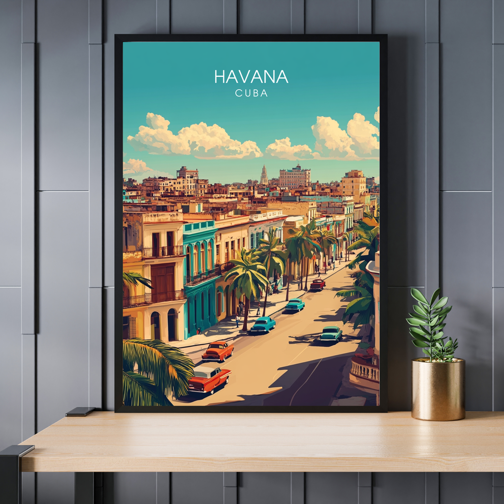 Affiche Havana | Impression déco Cuba | Affiche Cuba-0