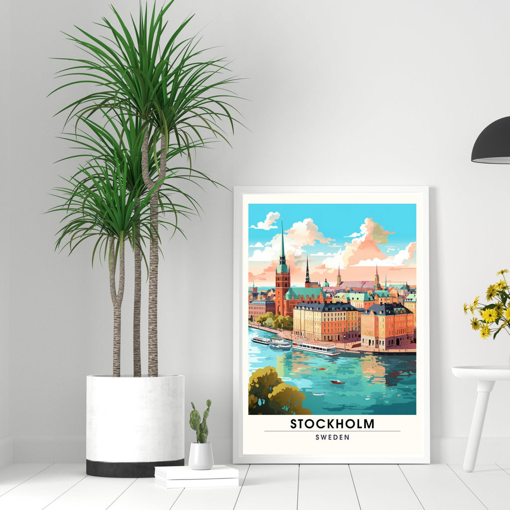 Impression Stockholm | impression de voyage Stockholm | Affiche de voyage Suède-1