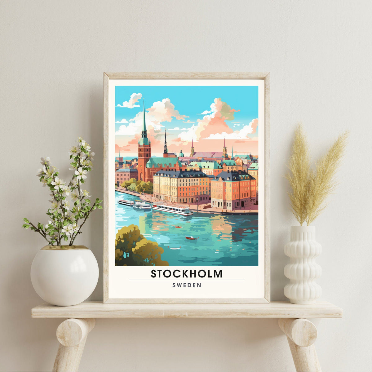 Impression Stockholm | impression de voyage Stockholm | Affiche de voyage Suède-3