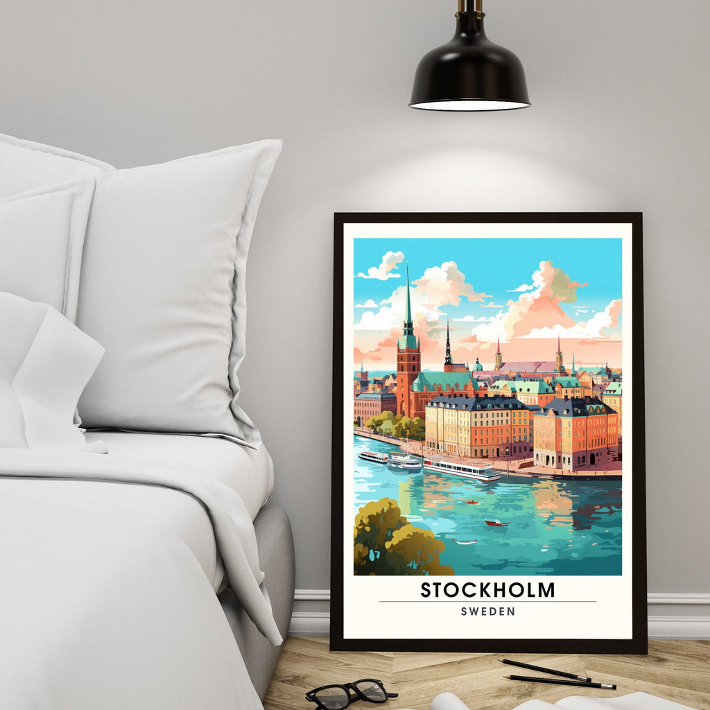 Impression Stockholm | impression de voyage Stockholm | Affiche de voyage Suède-4