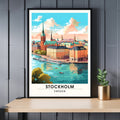 Impression Stockholm | impression de voyage Stockholm | Affiche de voyage Suède-0