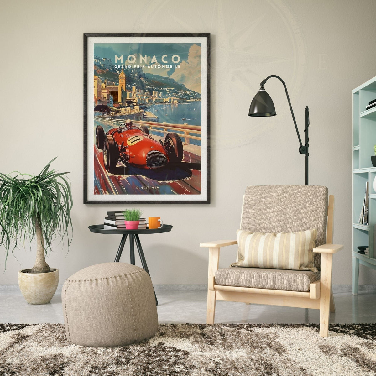 Impression Monaco Grand prix | Impression voiture vintage | Affiche Monaco | Affiche Grand prix Monaco-3