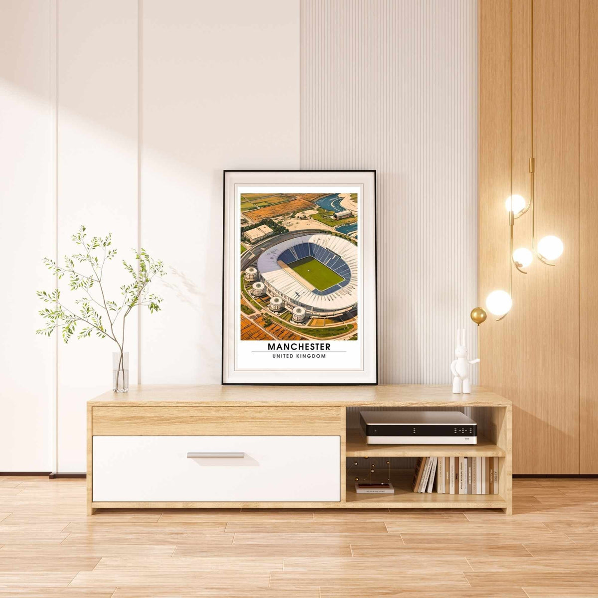 Affiche Manchester - Etihad Stadium | impression de voyage Manchester | affiche de voyage Manchester | Affiche Etihad Stadium-2