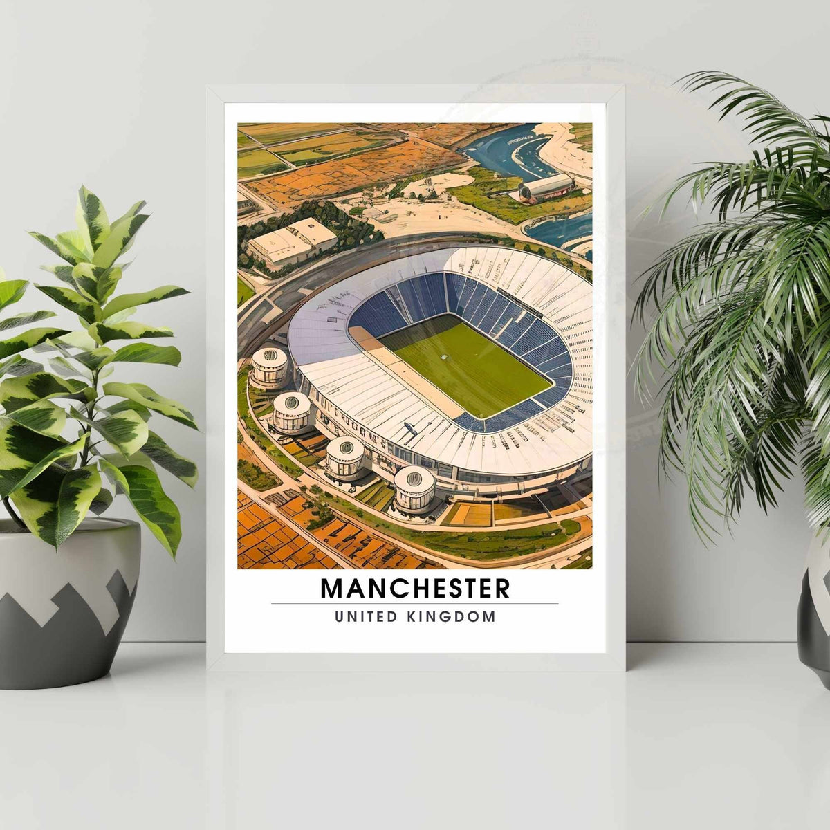 Affiche Manchester - Etihad Stadium | impression de voyage Manchester | affiche de voyage Manchester | Affiche Etihad Stadium-1