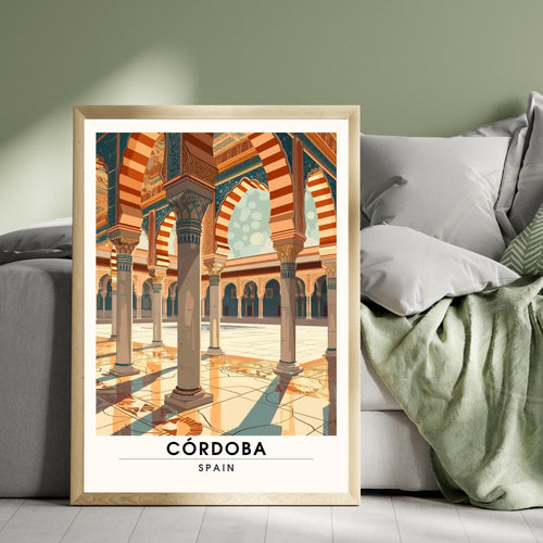 Affiche Cordoue | Impression Cordoue, Espagne | Impression de voyage Espagne - Mosquée cathédrale de Cordoue-1